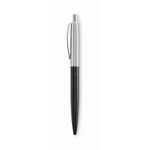 Stylo à bouton-poussoir en acier inoxydable dans un étui, encre bleue couleur noir septième vue
