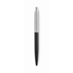 Stylo à bouton-poussoir en acier inoxydable dans un étui, encre bleue couleur noir huitième vue