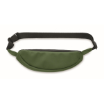 Sac banane en RPET et PU ajustable avec un grand compartiment couleur vert foncé deuxième vue