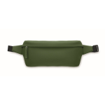 Sac banane en RPET et PU ajustable avec un grand compartiment couleur vert foncé troisième vue