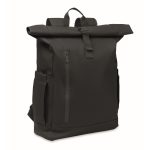 Sac à dos roll-top pour ordinateur portable avec sangle trolley 15'' couleur noir