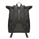 Sac à dos roll-top pour ordinateur portable avec sangle trolley 15'' couleur bleu cinquième vue