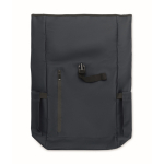 Sac à dos roll-top pour ordinateur portable avec sangle trolley 15'' couleur bleu septième vue