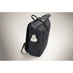 Sac à dos roll-top pour ordinateur portable avec sangle trolley 15'' couleur bleu vue thématique photographique