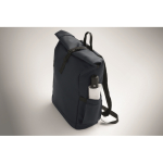 Sac à dos roll-top pour ordinateur portable avec sangle trolley 15'' couleur bleu vue photographique