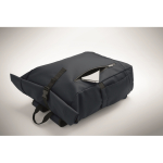 Sac à dos roll-top pour ordinateur portable avec sangle trolley 15'' couleur bleu vue photographique