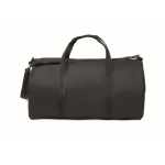 Sac de voyage en polyester et PU avec des poches latérales couleur noir huitième vue
