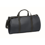 Sac de voyage en polyester et PU avec des poches latérales couleur bleu deuxième vue