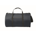 Sac de voyage en polyester et PU avec des poches latérales couleur bleu septième vue