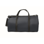 Sac de voyage en polyester et PU avec des poches latérales couleur bleu huitième vue