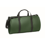 Sac de voyage en polyester et PU avec des poches latérales couleur vert foncé deuxième vue
