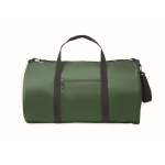 Sac de voyage en polyester et PU avec des poches latérales couleur vert foncé septième vue