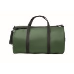 Sac de voyage en polyester et PU avec des poches latérales couleur vert foncé huitième vue