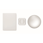 Trophée rond en verre avec socle assorti à personnaliser couleur transparent troisième vue
