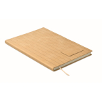 Carnet A5 à couverture souple cuir synthétique, pages lignées couleur beige