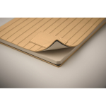 Carnet A5 à couverture souple cuir synthétique, pages lignées couleur beige cinquième vue photographique