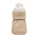 Petit chauffe-mains en polyester avec un système autochauffant couleur beige