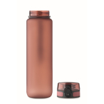 Gourde en plastique avec graduations et bouchon rabattable 1L couleur bordeaux