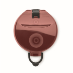 Gourde en plastique avec graduations et bouchon rabattable 1L couleur bordeaux