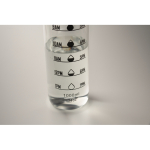 Gourde en plastique avec graduations et bouchon rabattable 1L couleur transparent sixième vue photographique