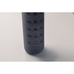 Gourde en plastique avec graduations et bouchon rabattable 1L couleur bleu marine sixième vue photographique