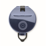 Gourde en plastique avec graduations et bouchon rabattable 1L couleur bleu marine