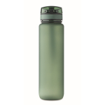 Gourde en plastique avec graduations et bouchon rabattable 1L couleur vert foncé huitième vue