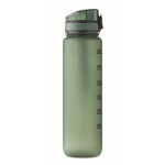 Gourde en plastique avec graduations et bouchon rabattable 1L couleur vert foncé dixième vue