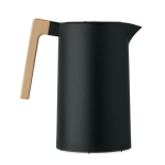 Pichet en acier inoxydable recyclé avec anse en bois 1L couleur noir