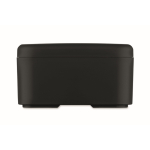 Boîte repas en plastique avec une bande élastique de fermeture 750ml couleur noir cinquième vue