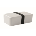 Boîte repas en plastique avec une bande élastique de fermeture 750ml couleur gris huitième vue