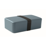 Boîte repas en plastique avec une bande élastique de fermeture 750ml couleur noir mat
