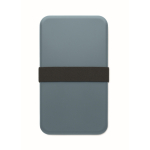 Boîte repas en plastique avec une bande élastique de fermeture 750ml couleur noir mat septième vue