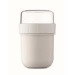 Tasse à emporter pour le petit-déjeuner avec 2 compartiments, 450 ml couleur blanc septième vue