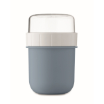 Tasse à emporter pour le petit-déjeuner avec 2 compartiments, 450 ml couleur noir mat septième vue