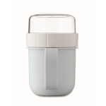 Tasse à emporter pour le petit-déjeuner avec 2 compartiments, 450 ml couleur bleu ciel sixième vue