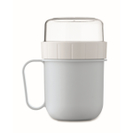 Tasse à emporter pour le petit-déjeuner avec 2 compartiments, 450 ml couleur bleu ciel dixième vue