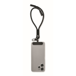 Bracelet RPET pour téléphone portable avec câble de recharge couleur noir deuxième vue