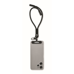 Bracelet RPET pour téléphone portable avec câble de recharge couleur noir deuxième vue principale