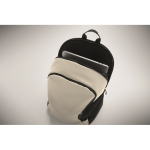 Sac à dos pour ordinateur avec plusieurs poches extérieures 15'' couleur ivoire vue photographique