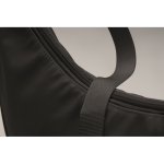 Sac à bandoulière en RPET avec une poche principale couleur noir sixième vue photographique