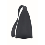 Sac à bandoulière en RPET avec une poche principale couleur bleu troisième vue