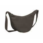 Sac à bandoulière en RPET avec une poche principale couleur gris foncé