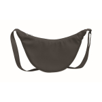 Sac à bandoulière en RPET avec une poche principale couleur gris foncé deuxième vue