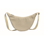 Sac à bandoulière en RPET avec une poche principale couleur ivoire deuxième vue