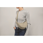 Sac à bandoulière en RPET avec une poche principale couleur ivoire septième vue photographique