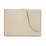 Carnet A5 à couverture rigide avec support téléphone, pages lignées couleur vert foncé septième vue