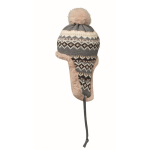 Bonnet en polaire et polyester avec cache-oreilles pour adulte couleur noir deuxième vue