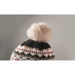 Bonnet en polaire et polyester avec cache-oreilles pour adulte couleur noir cinquième vue photographique