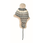 Bonnet en polaire et polyester avec cache-oreilles pour adulte couleur noir septième vue